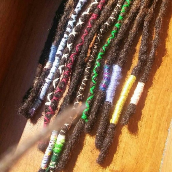 clip in brown black ombre dreadlock weft